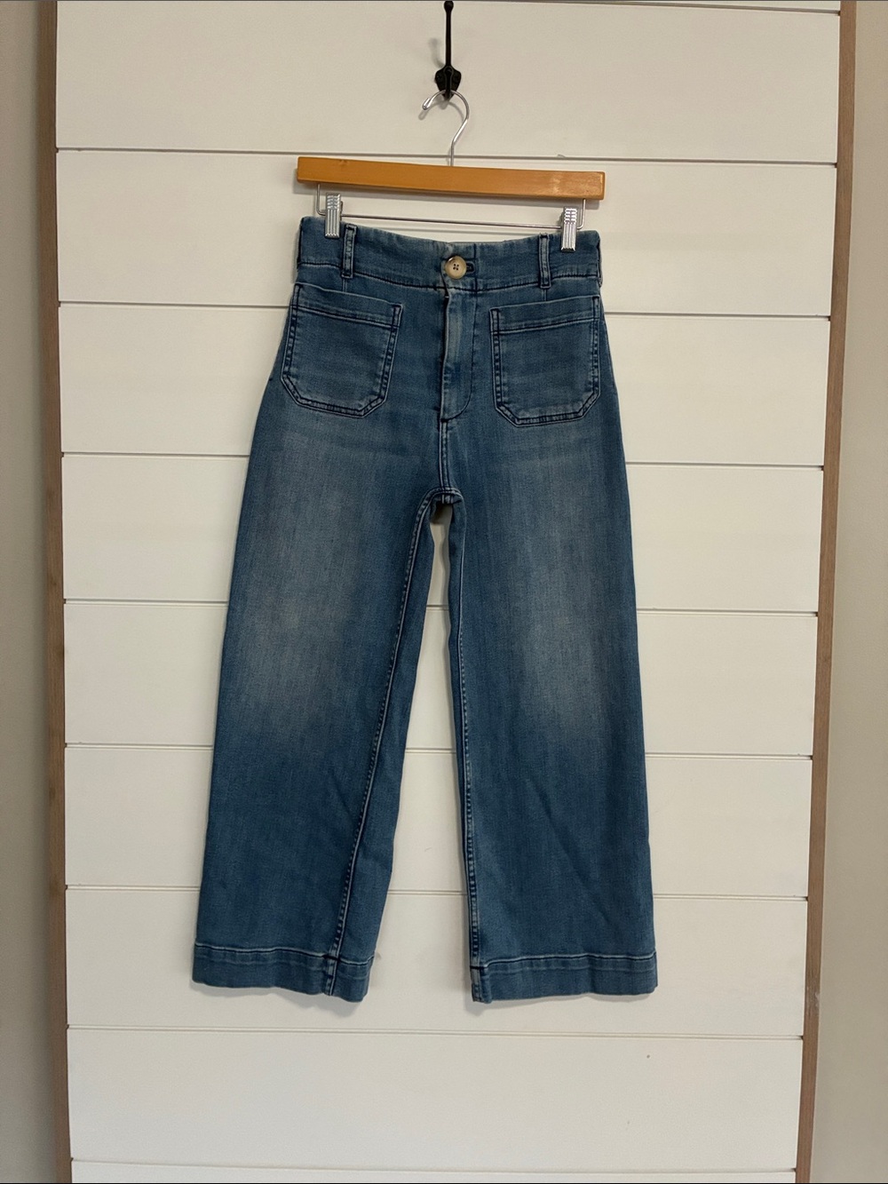 Maeve Colette Wide-Leg Crop Jeans from Anthropologie size 26 - Picture 3 of 7